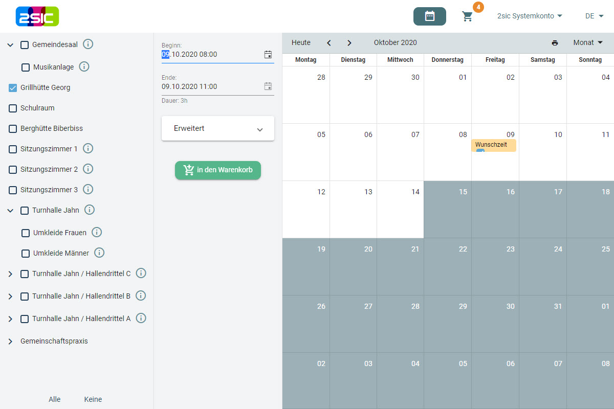 Vorausdatierung zeitlich begrenzen